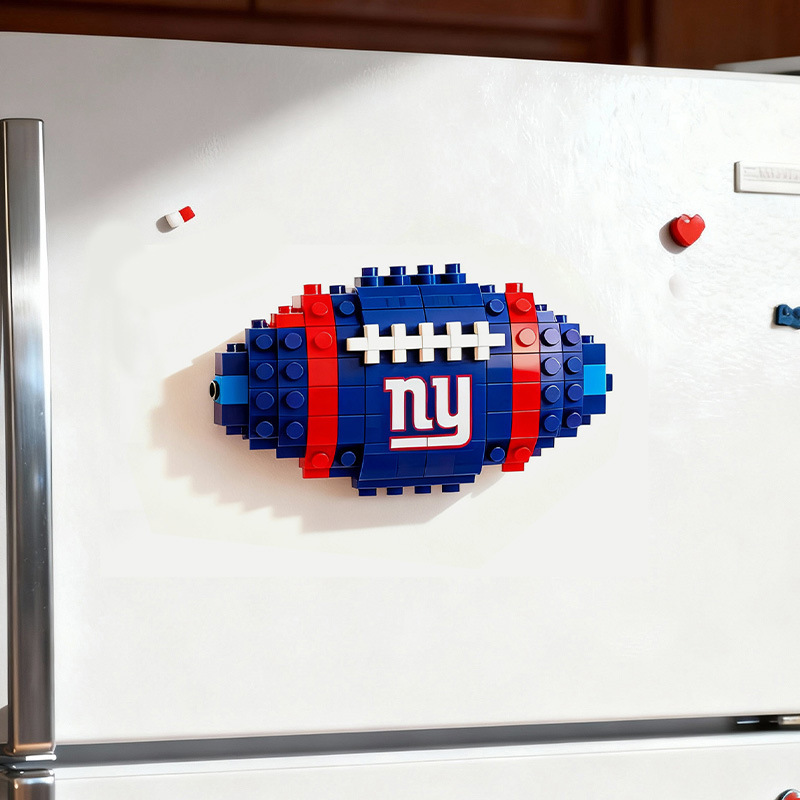 2026 New Football Team Building Blocks Refrigerator Magnet