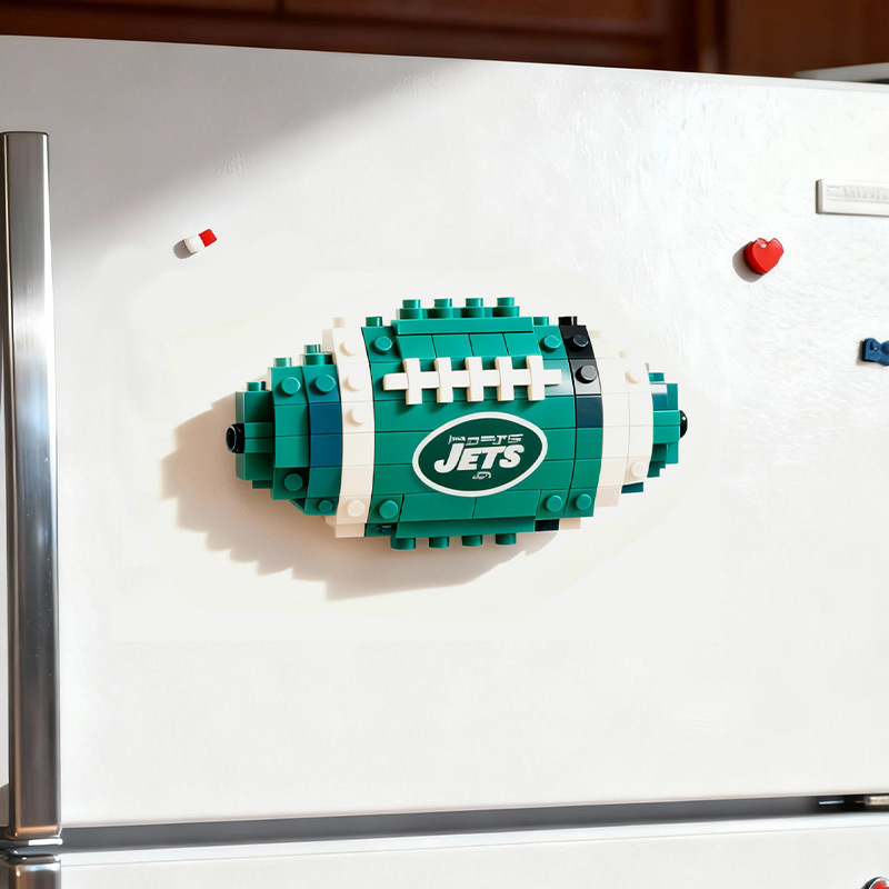 2026 New Football Team Building Blocks Refrigerator Magnet