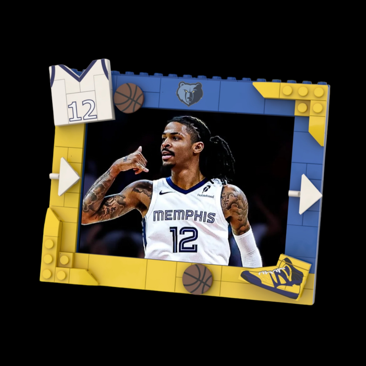 2026 Basketball Team Commemorative Photo Frame Building Blocks