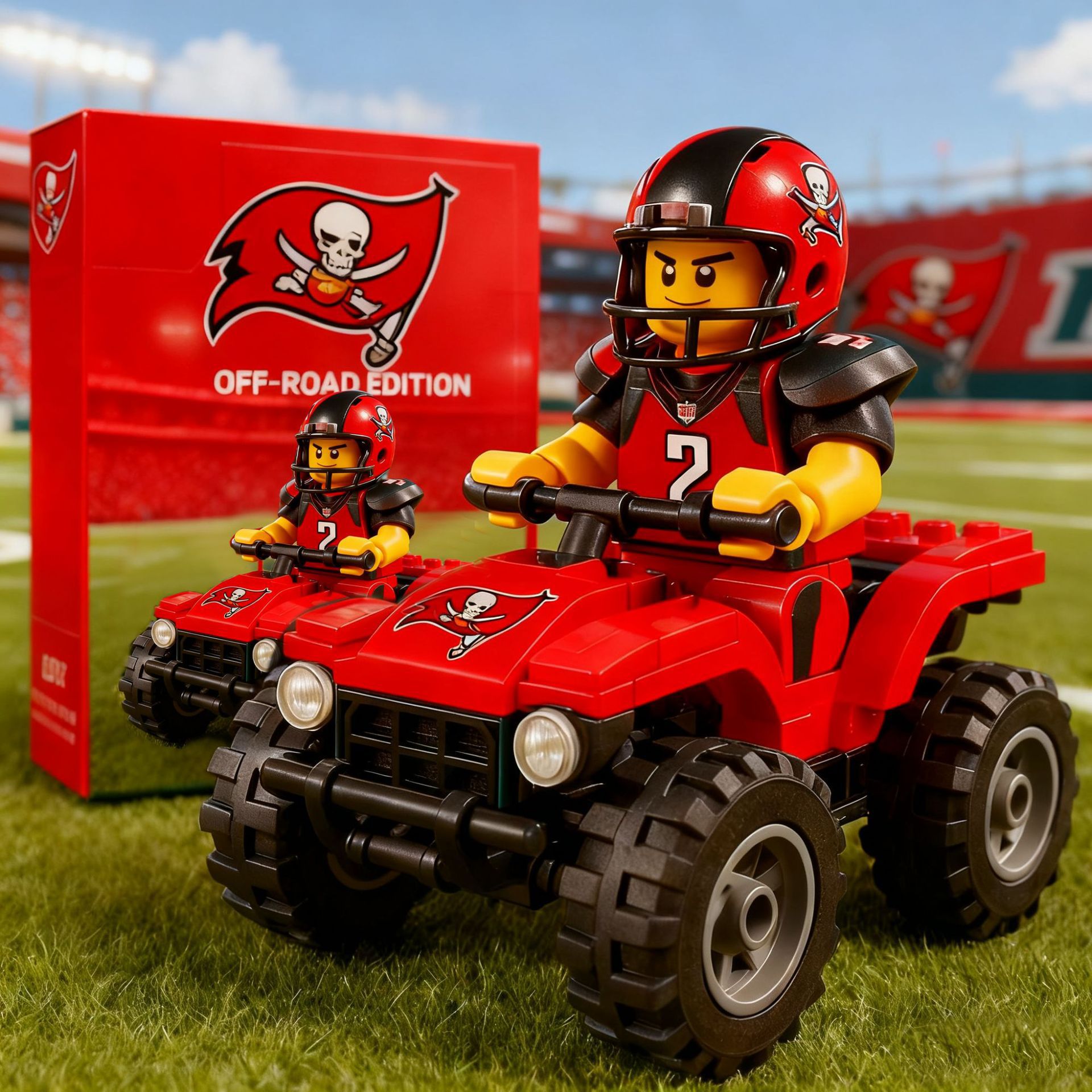 2026 New Football Team All-Terrain Vehicle Building Blocks