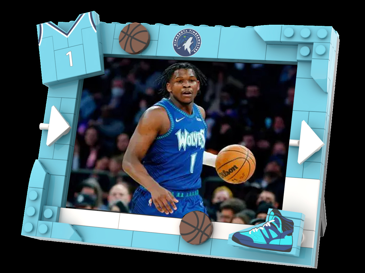 2026 Basketball Team Commemorative Photo Frame Building Blocks