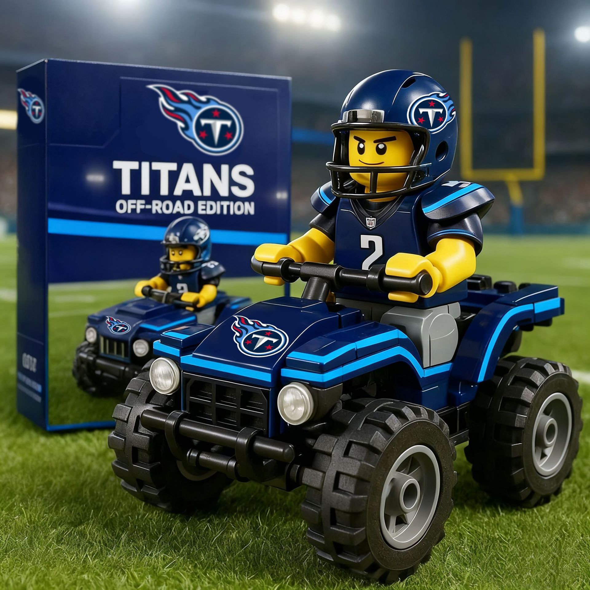 2026 New Football Team All-Terrain Vehicle Building Blocks