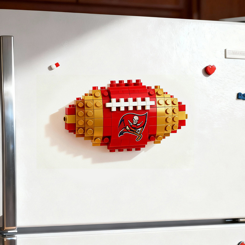 2026 New Football Team Building Blocks Refrigerator Magnet