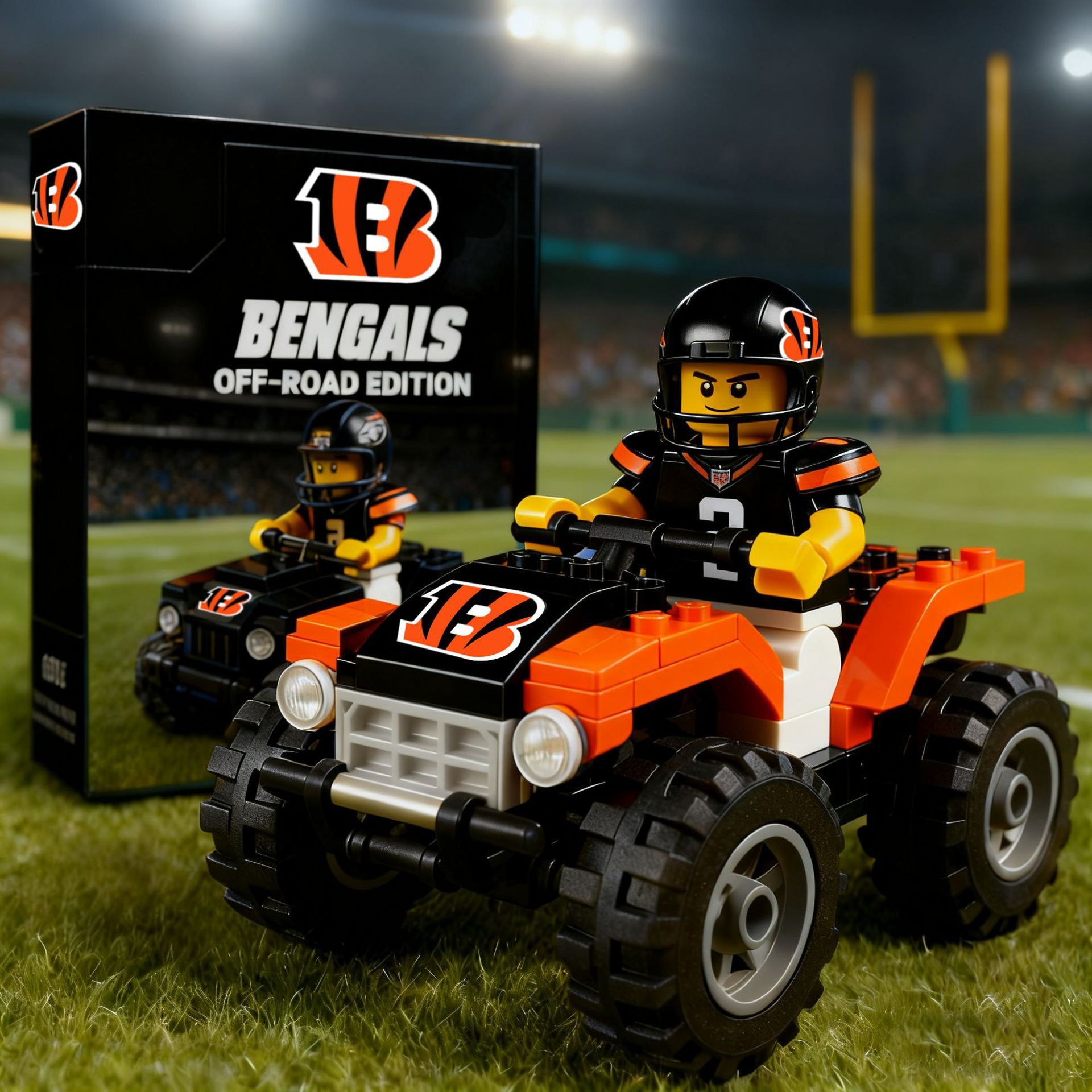 2026 New Football Team All-Terrain Vehicle Building Blocks