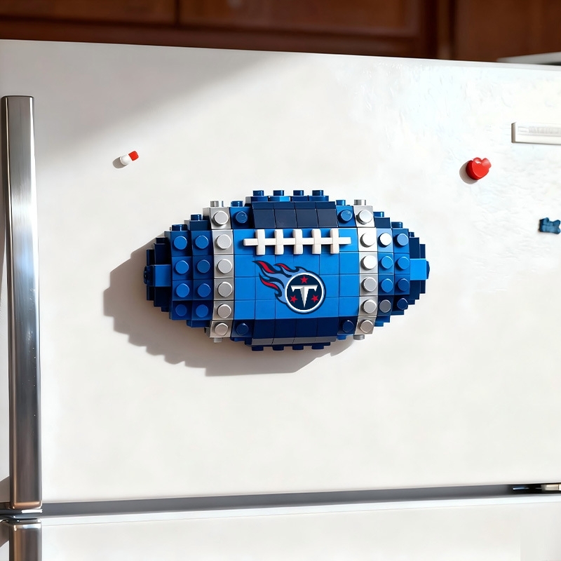 2026 New Football Team Building Blocks Refrigerator Magnet