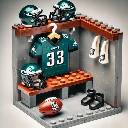 2026 New Football Team Locker Room Building Blocks