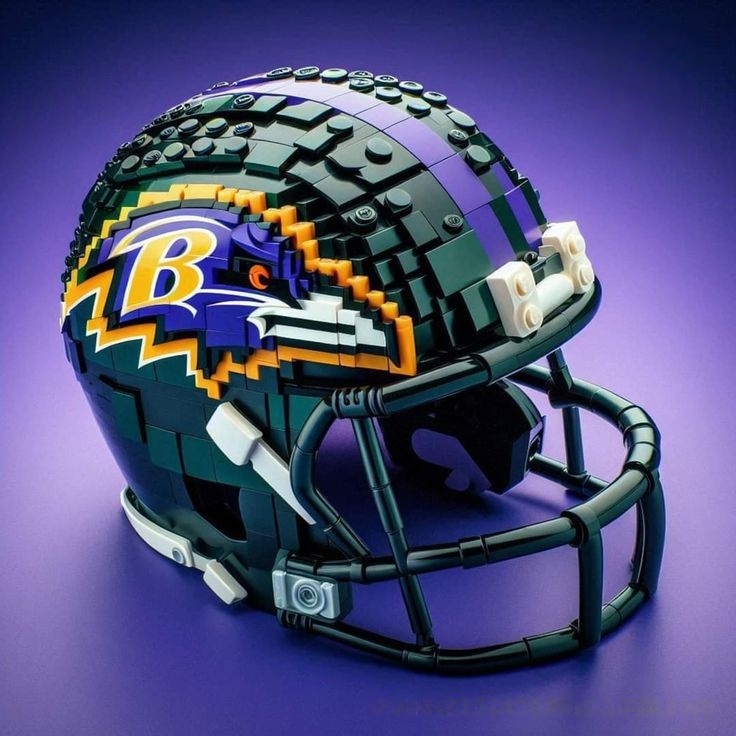 Football Team Helmet Building Blocks