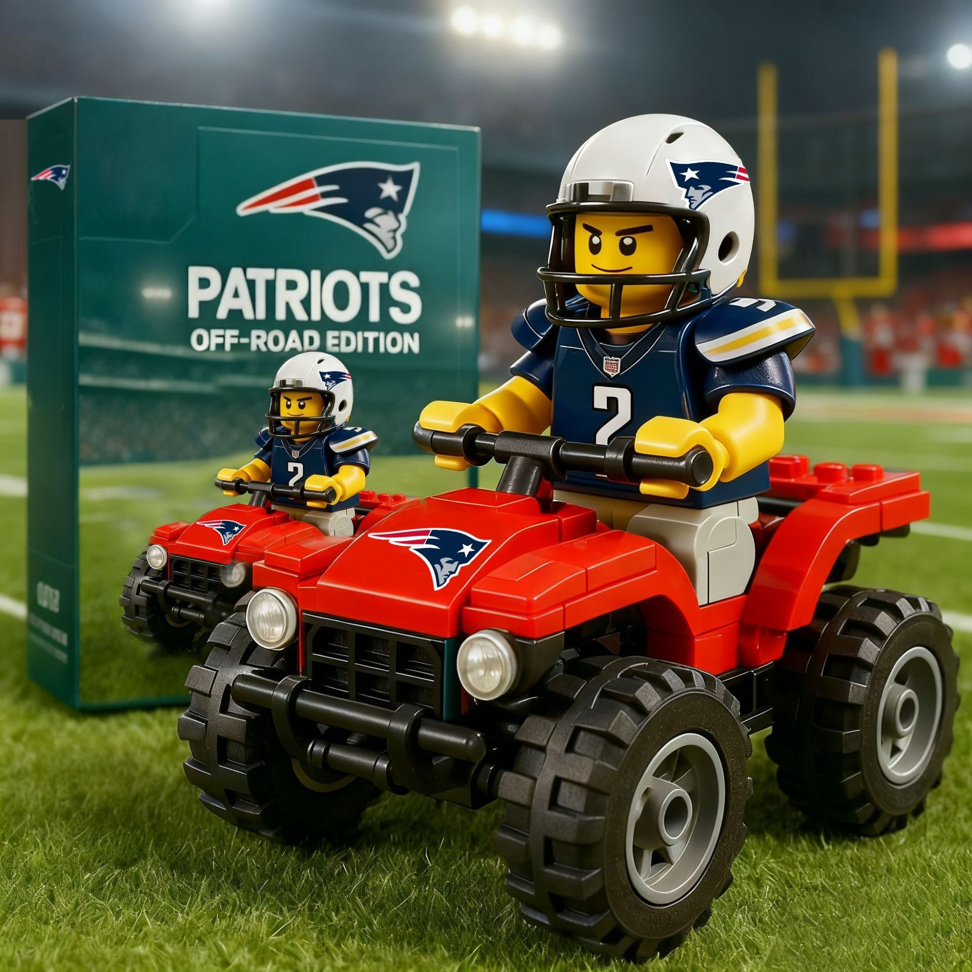 2026 New Football Team All-Terrain Vehicle Building Blocks