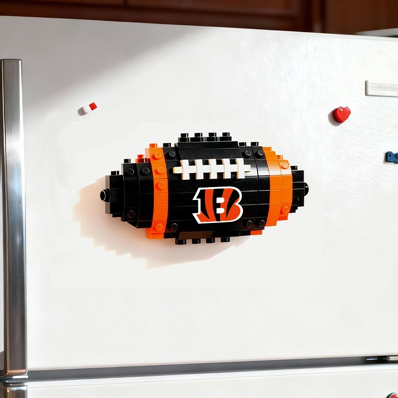 2026 New Football Team Building Blocks Refrigerator Magnet