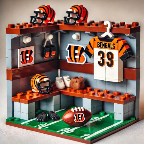 2026 New Football Team Locker Room Building Blocks