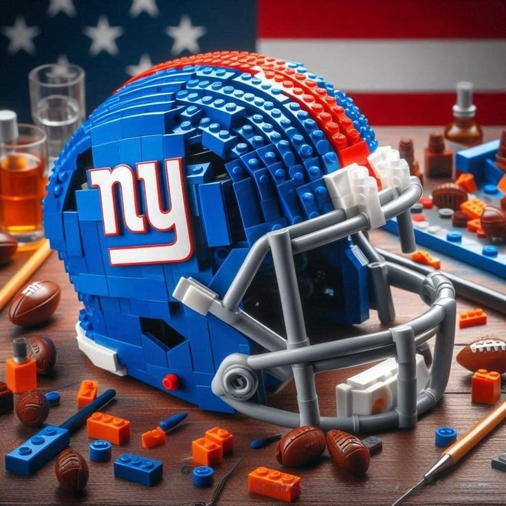 Football Team Helmet Building Blocks