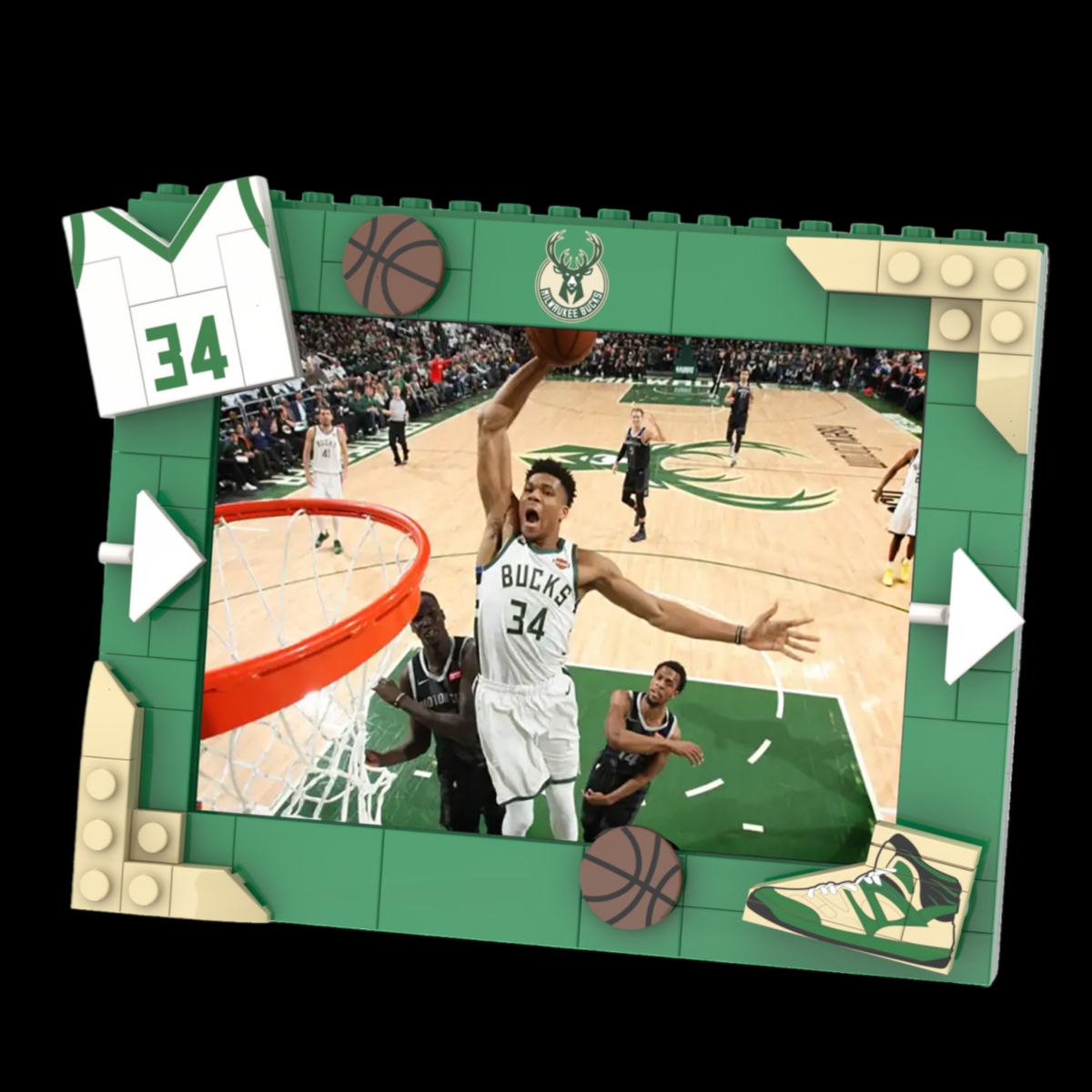 2026 Basketball Team Commemorative Photo Frame Building Blocks