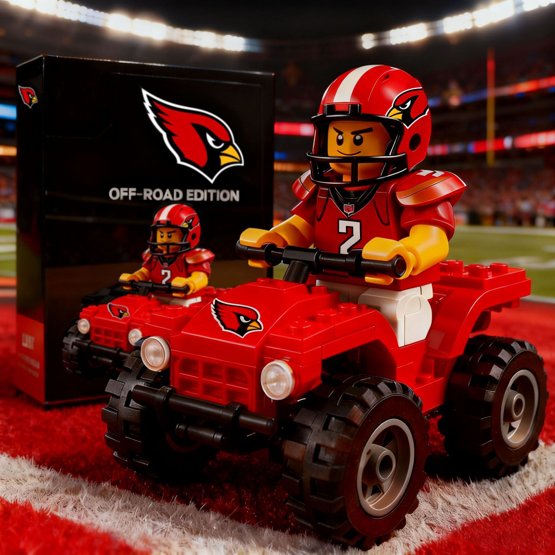 2026 New Football Team All-Terrain Vehicle Building Blocks