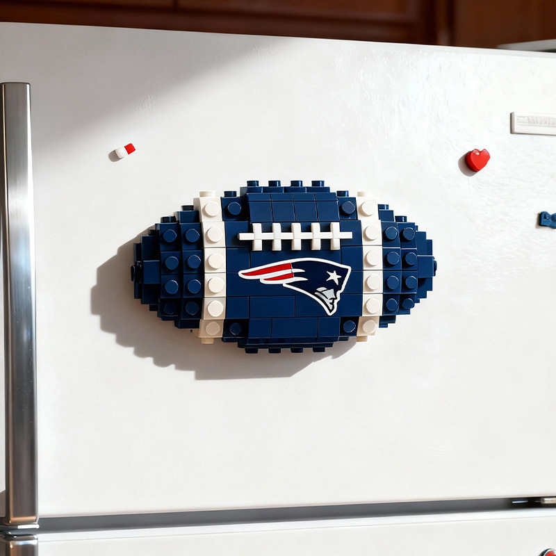 2026 New Football Team Building Blocks Refrigerator Magnet