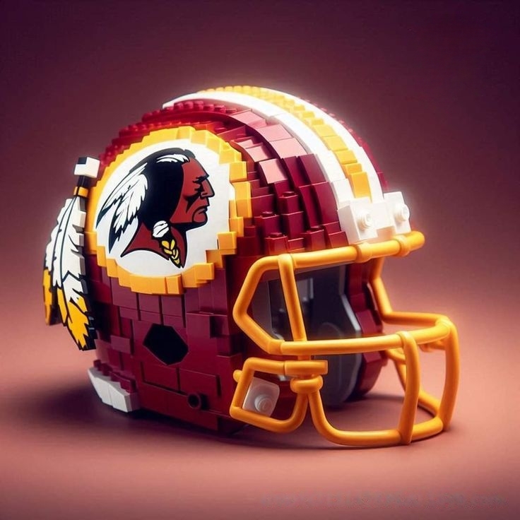 Football Team Helmet Building Blocks