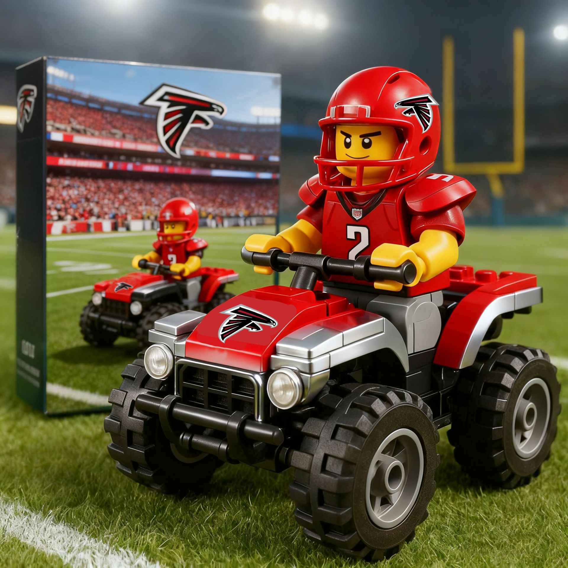 2026 New Football Team All-Terrain Vehicle Building Blocks