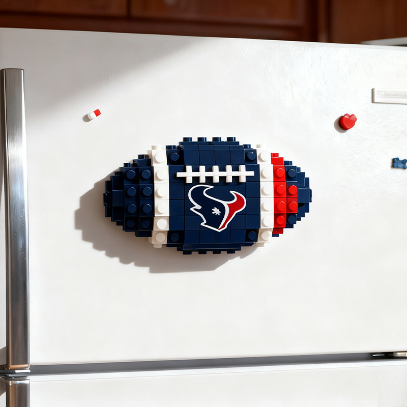 2026 New Football Team Building Blocks Refrigerator Magnet