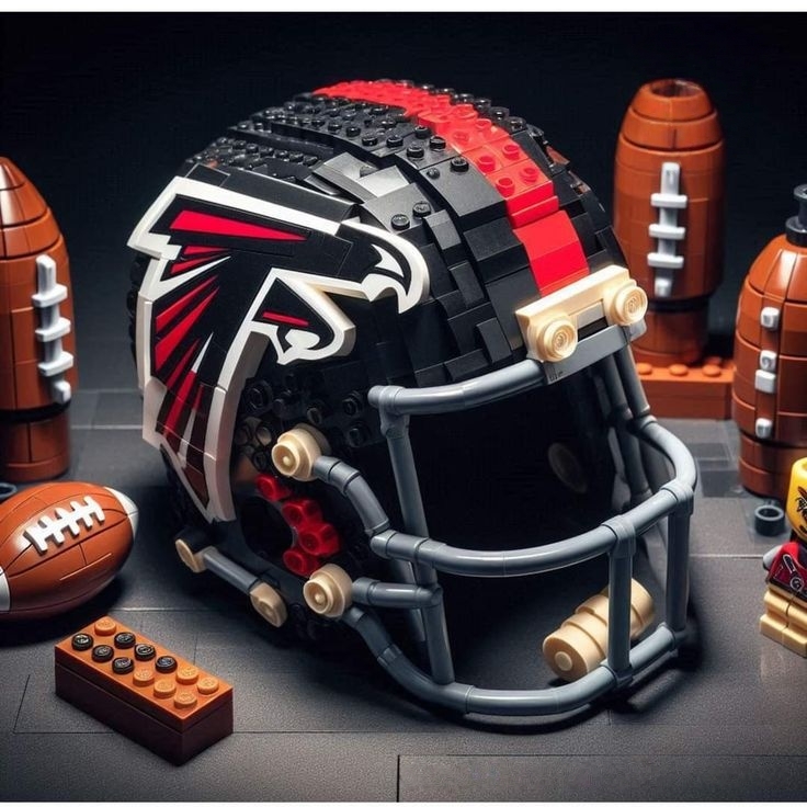 Football Team Helmet Building Blocks