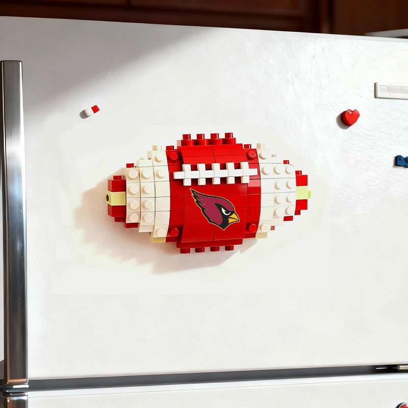2026 New Football Team Building Blocks Refrigerator Magnet