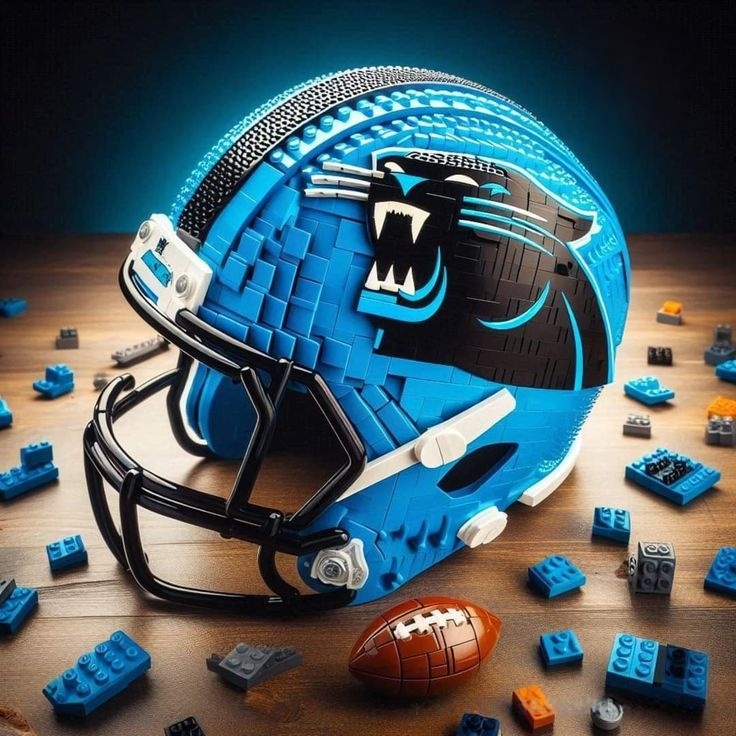 Football Team Helmet Building Blocks