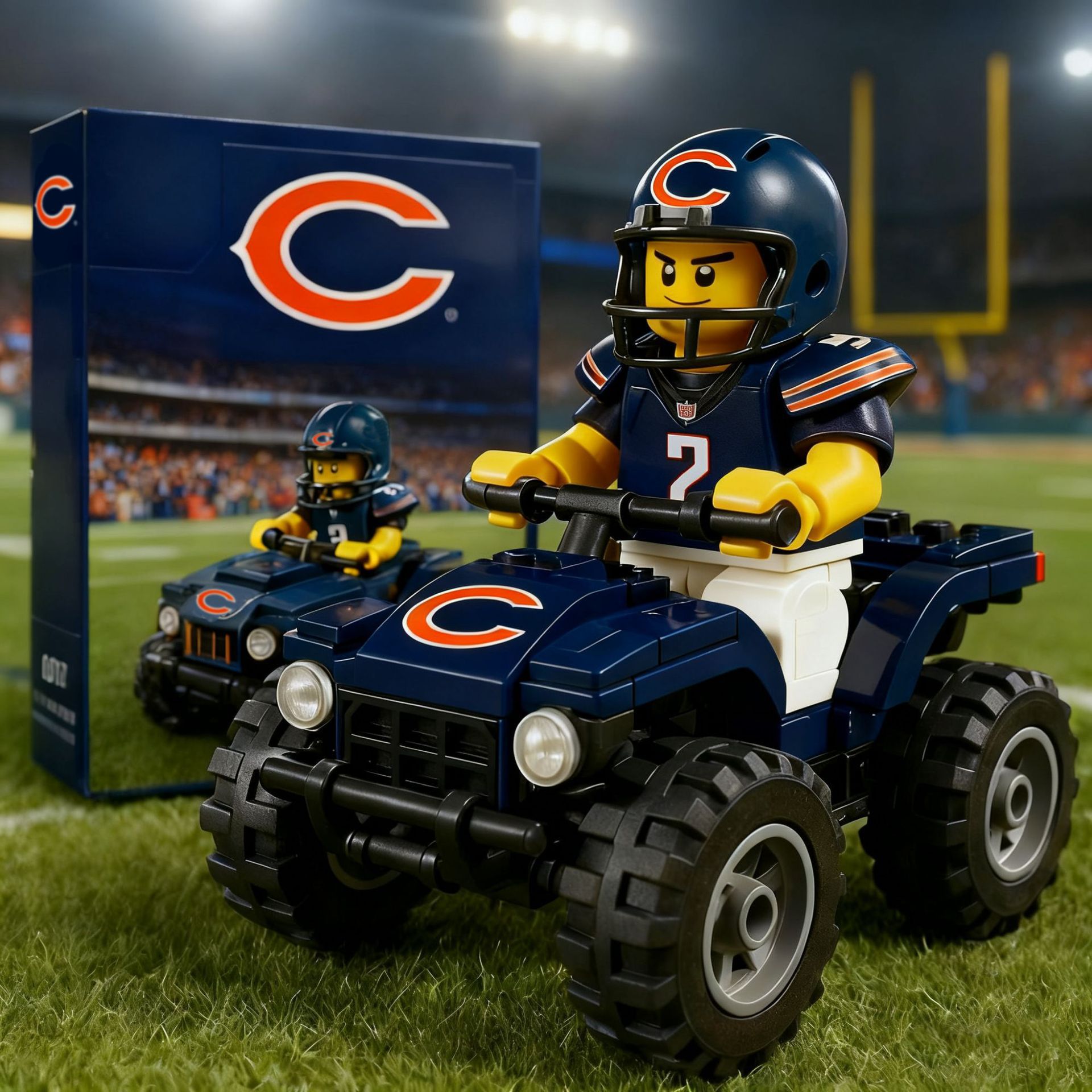 2026 New Football Team All-Terrain Vehicle Building Blocks