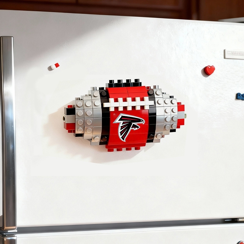 2026 New Football Team Building Blocks Refrigerator Magnet
