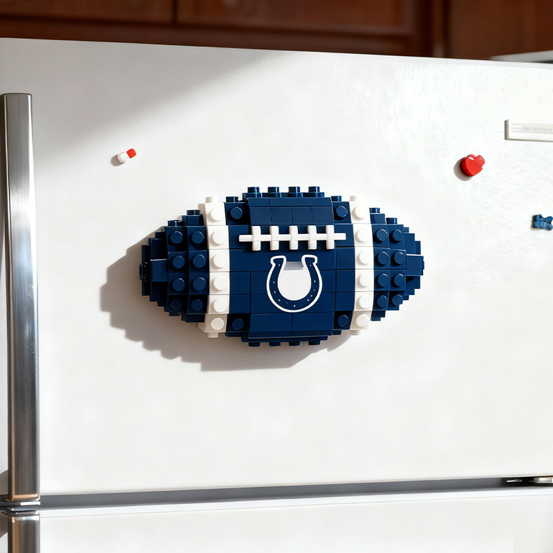 2026 New Football Team Building Blocks Refrigerator Magnet