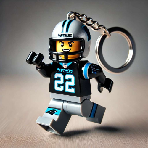 2026 New Football Team Building Blocks Keychain