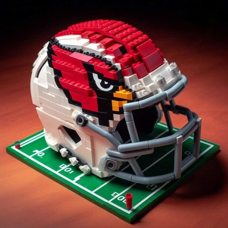 Football Team Helmet Building Blocks