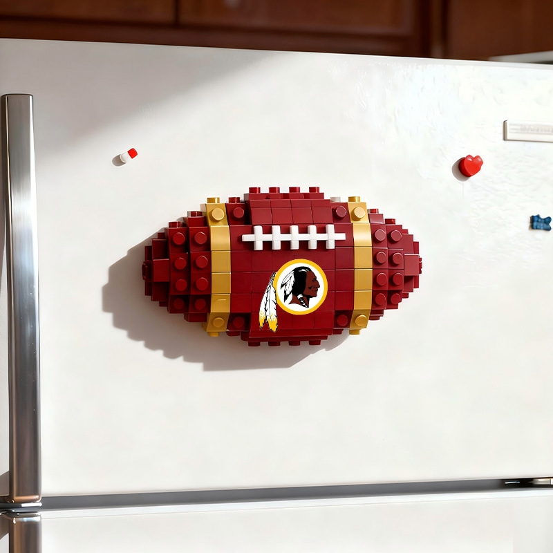 2026 New Football Team Building Blocks Refrigerator Magnet