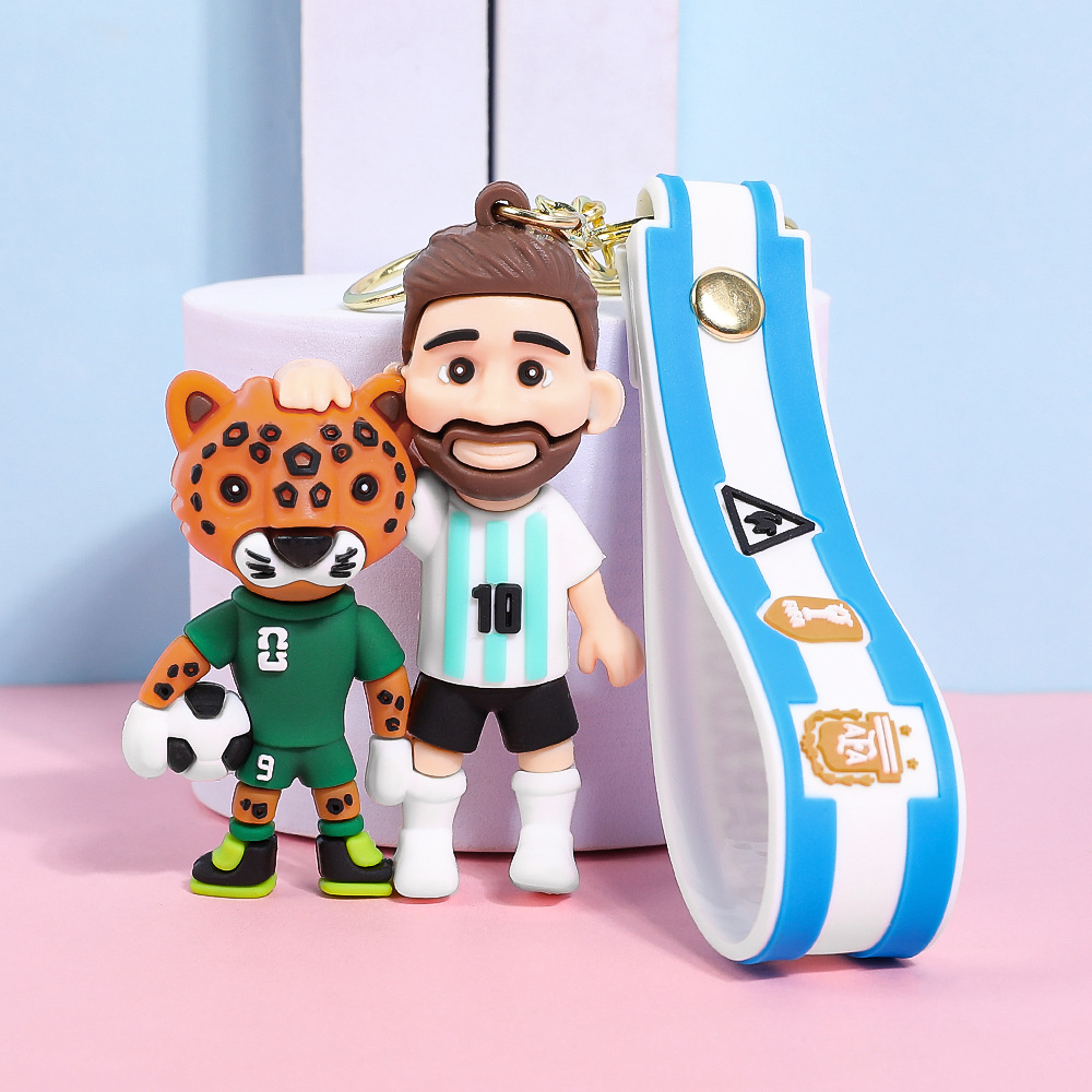 2026 New Soccer Legendary Player Keychain Set 3pcs