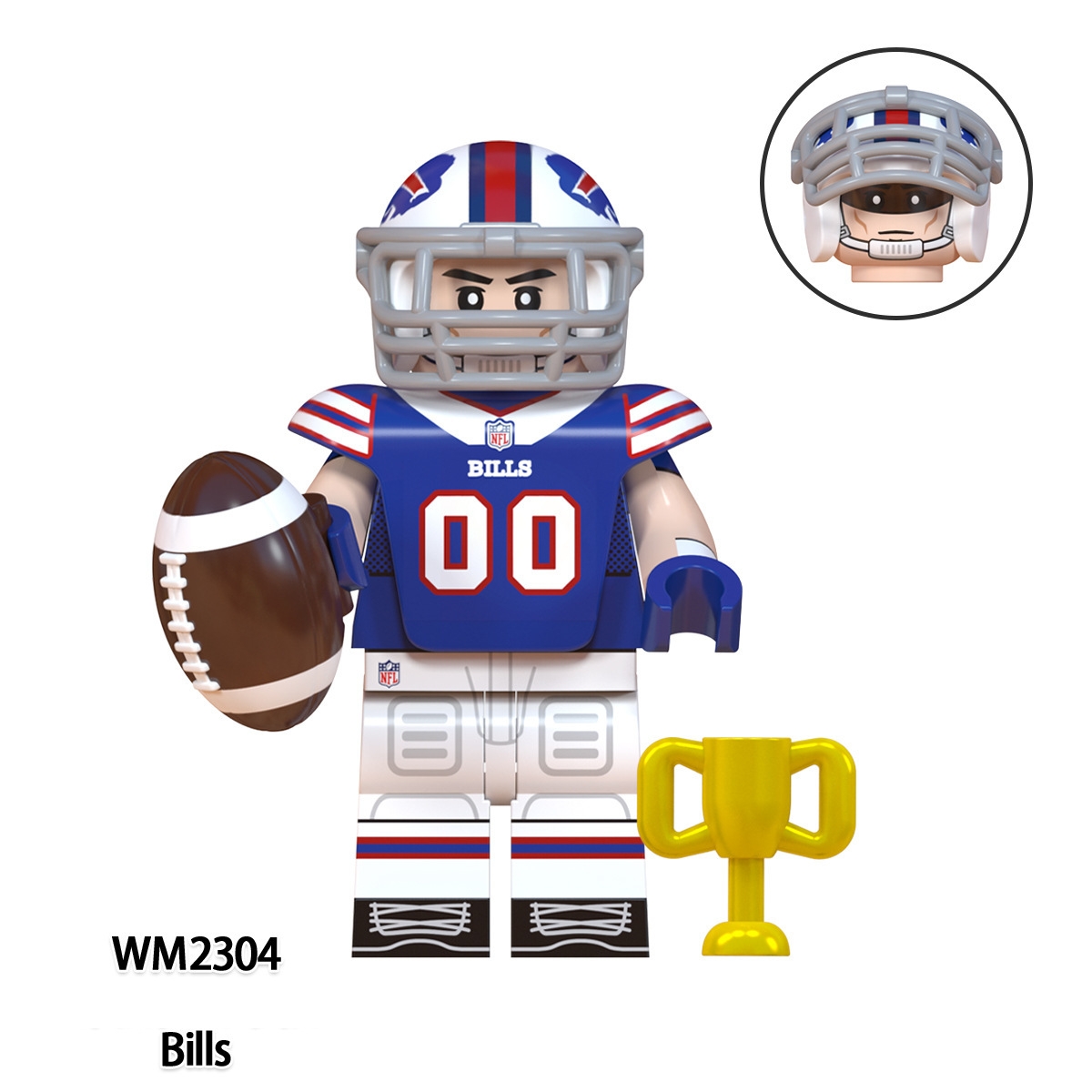 2026 New Football Team Figure Building Blocks