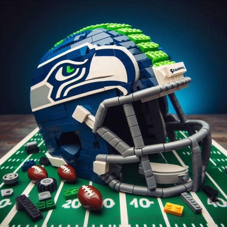 Football Team Helmet Building Blocks