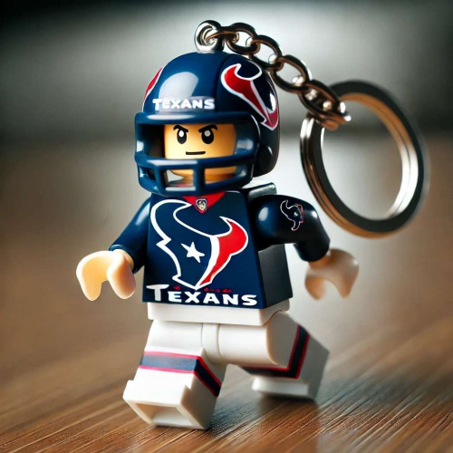 2026 New Football Team Building Blocks Keychain