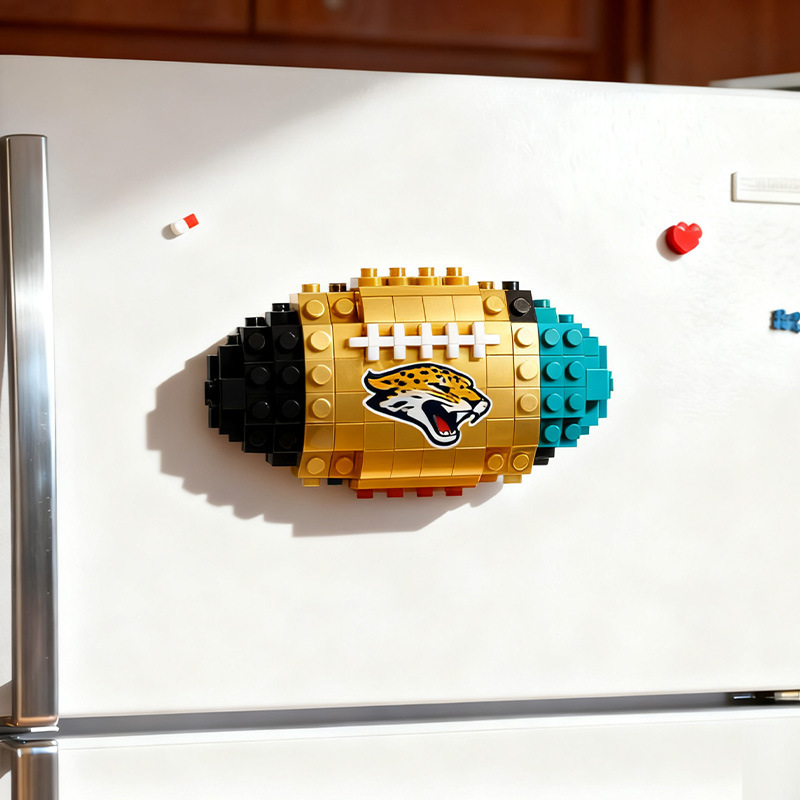 2026 New Football Team Building Blocks Refrigerator Magnet
