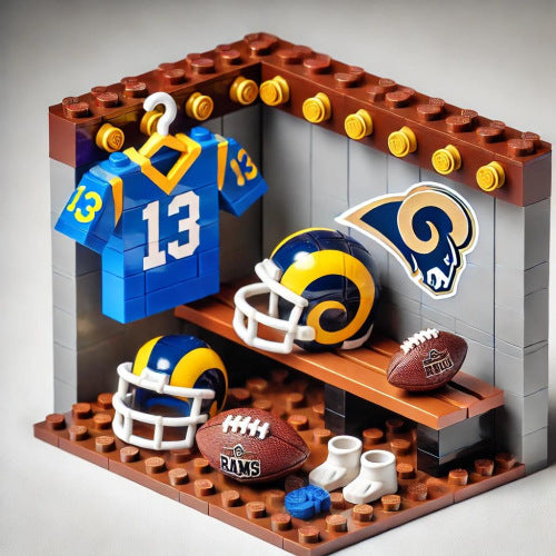 2026 New Football Team Locker Room Building Blocks