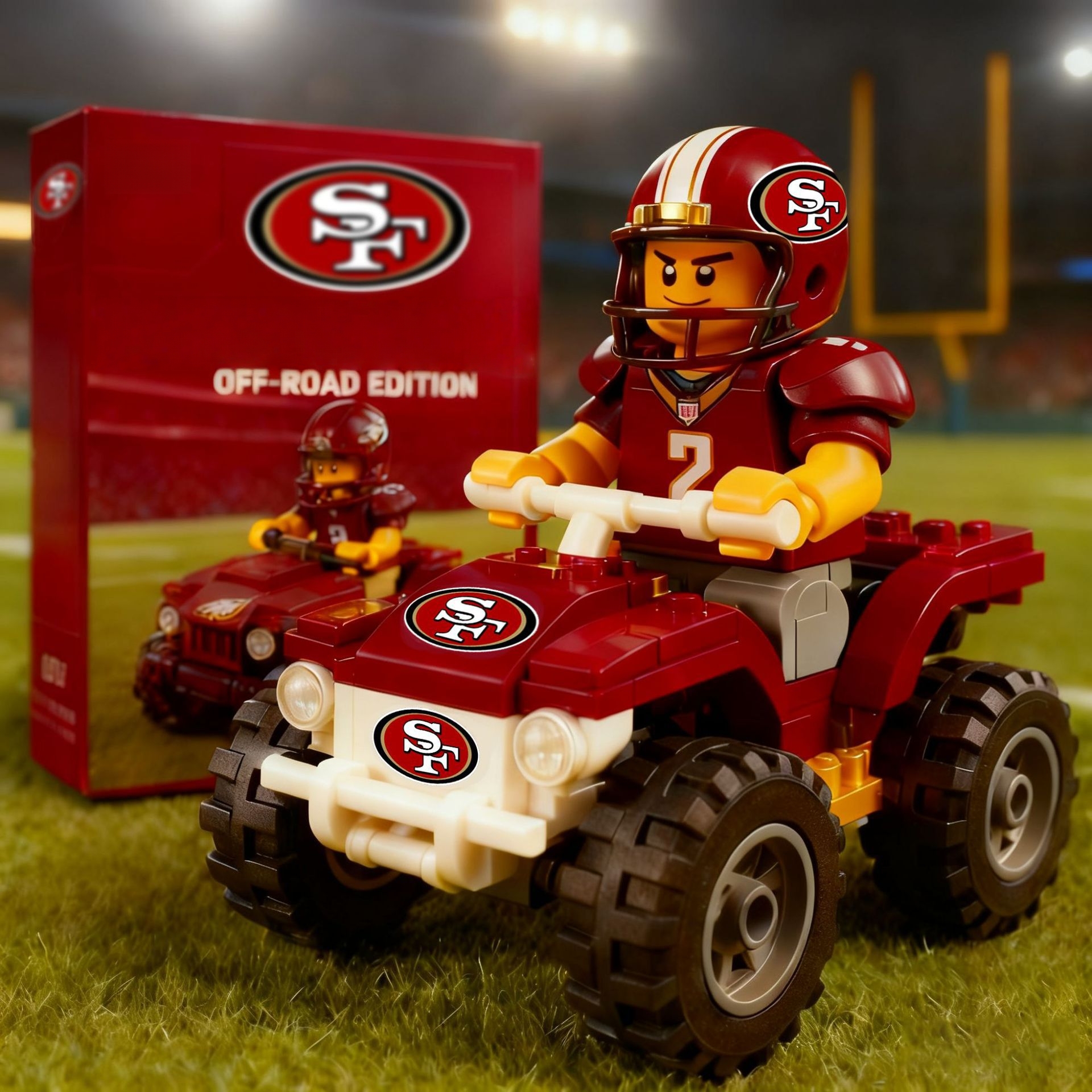 2026 New Football Team All-Terrain Vehicle Building Blocks