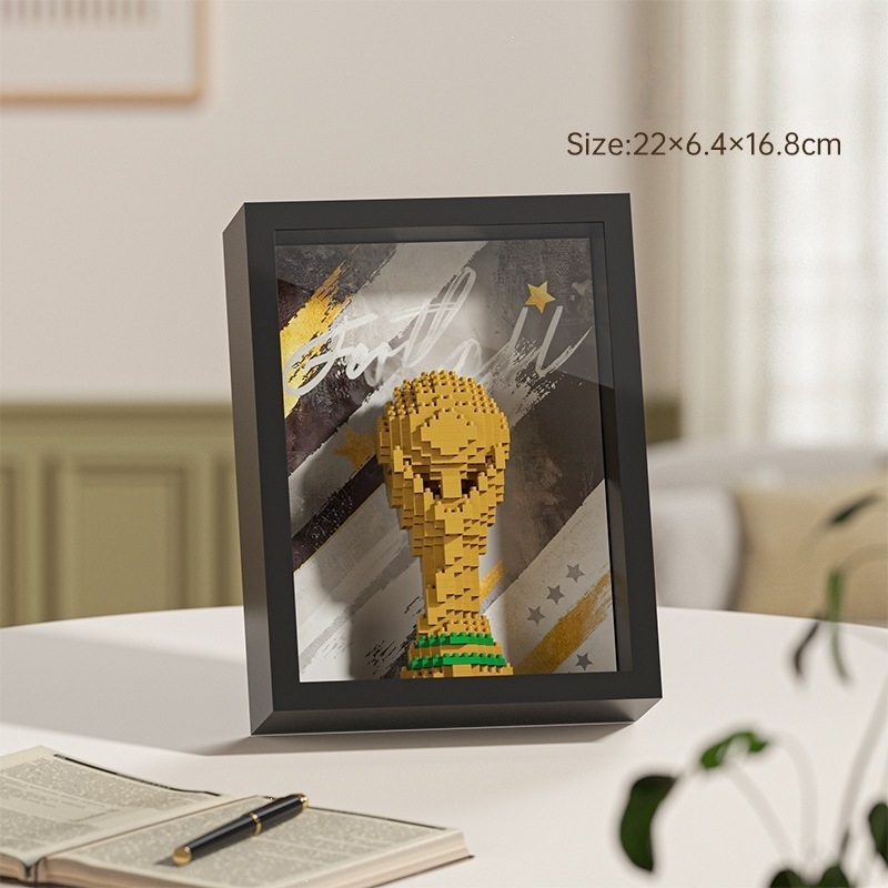 2026 World Cup Football Team Jersey Commemorative Photo Frame Building Blocks