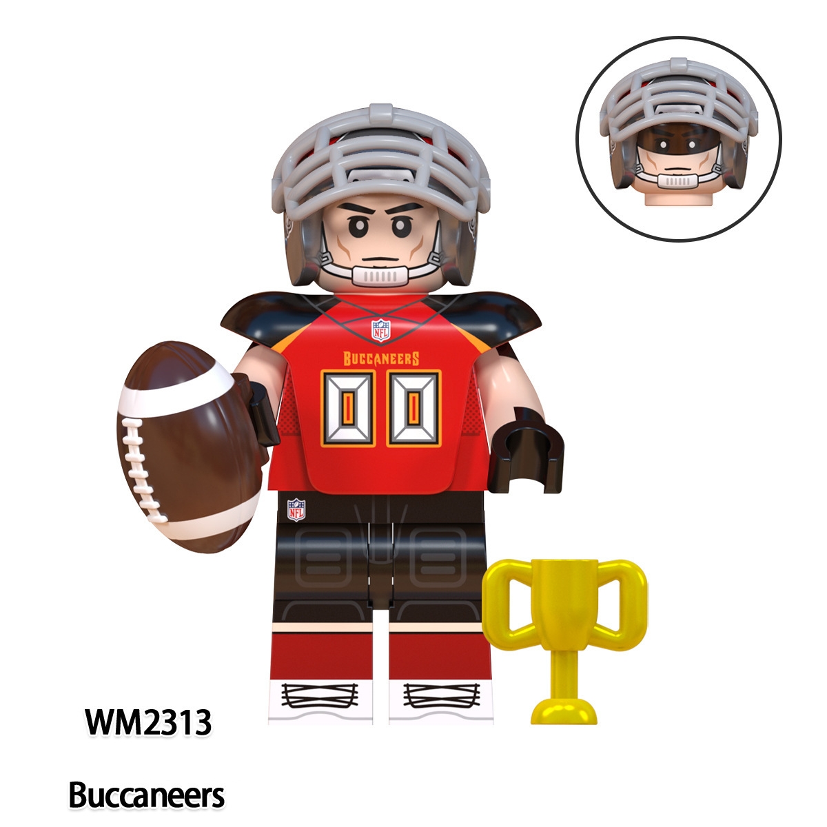 2026 New Football Team Figure Building Blocks