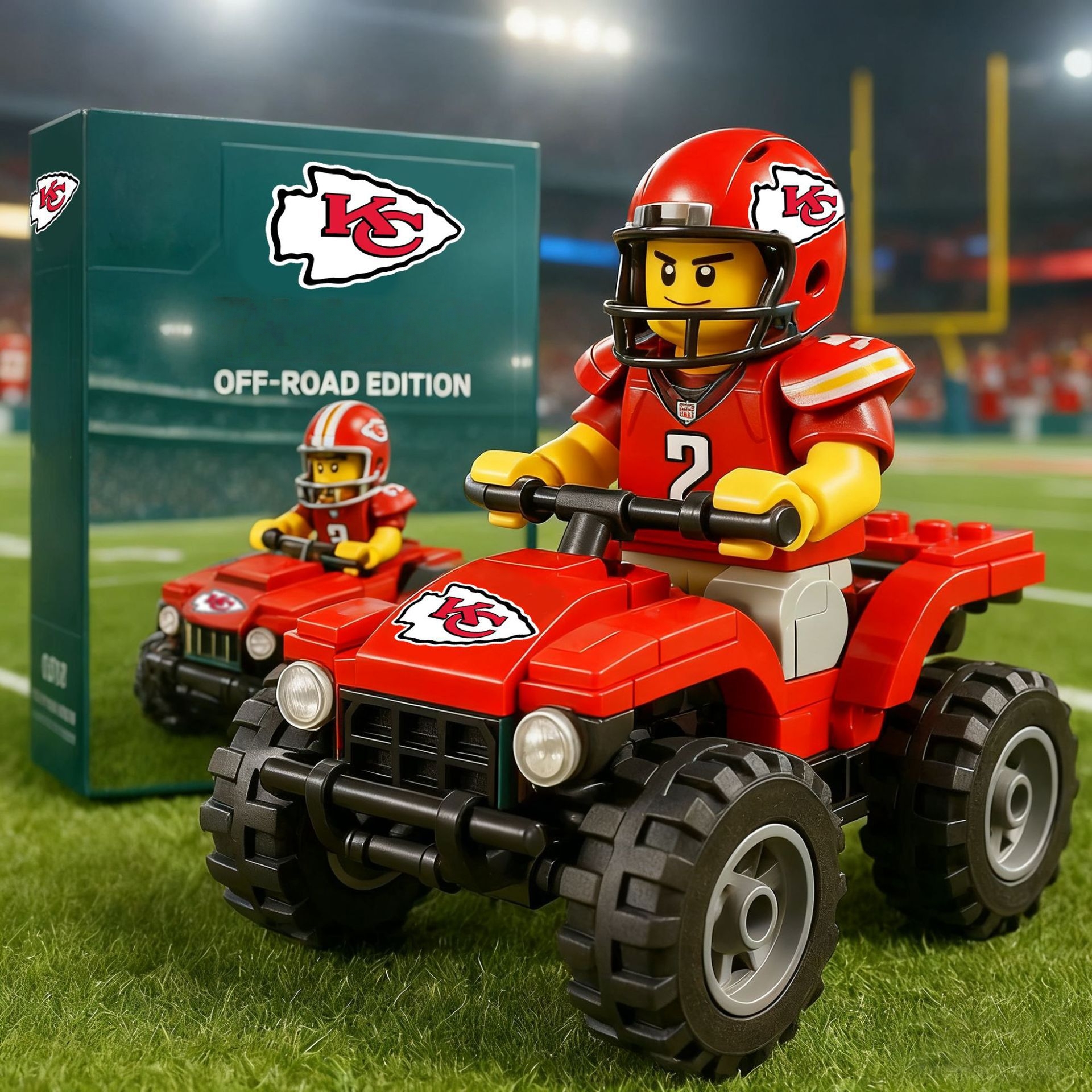 2026 New Football Team All-Terrain Vehicle Building Blocks