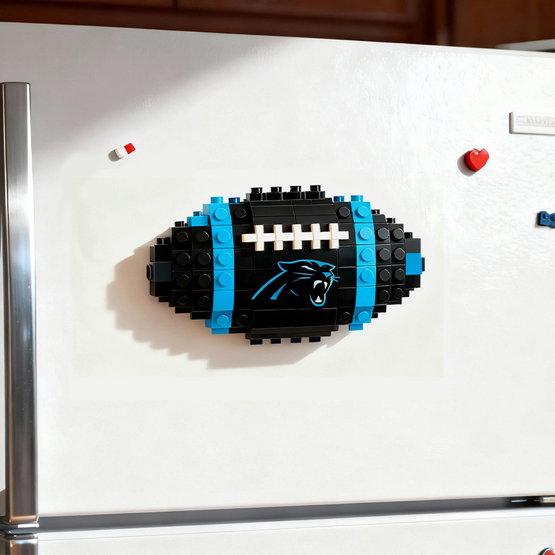 2026 New Football Team Building Blocks Refrigerator Magnet