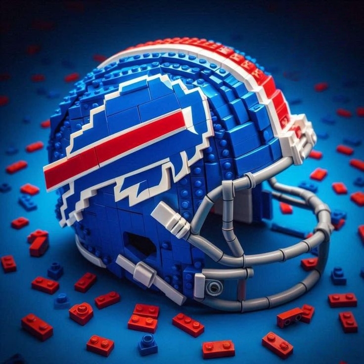 Football Team Helmet Building Blocks