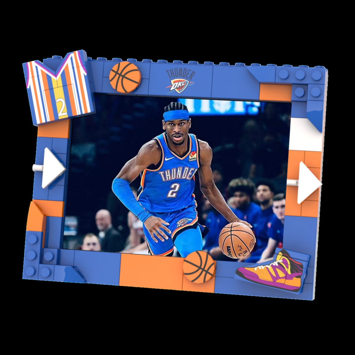 2026 Basketball Team Commemorative Photo Frame Building Blocks