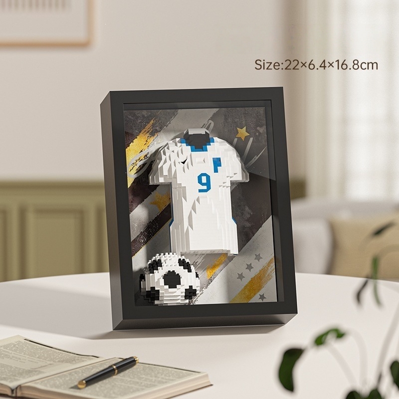 2026 World Cup Football Team Jersey Commemorative Photo Frame Building Blocks