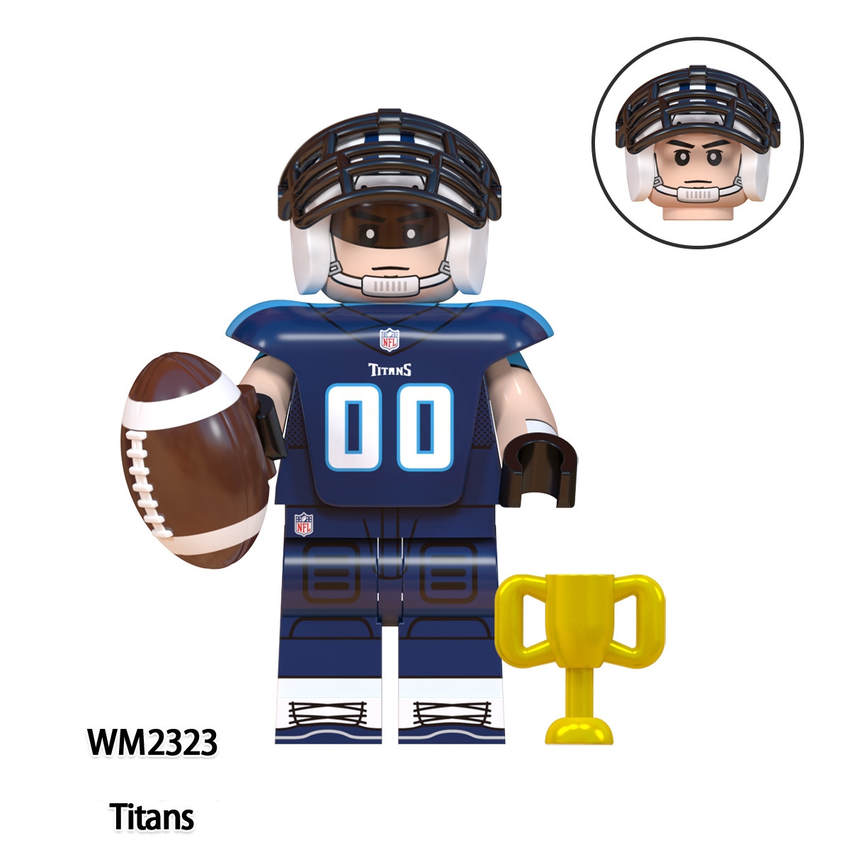 2026 New Football Team Figure Building Blocks