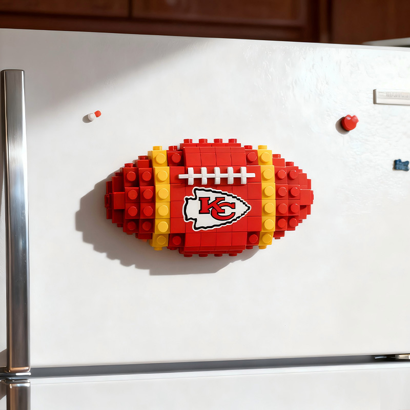 2026 New Football Team Building Blocks Refrigerator Magnet