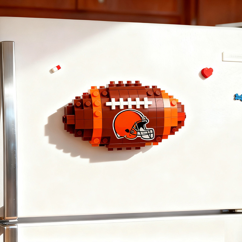 2026 New Football Team Building Blocks Refrigerator Magnet