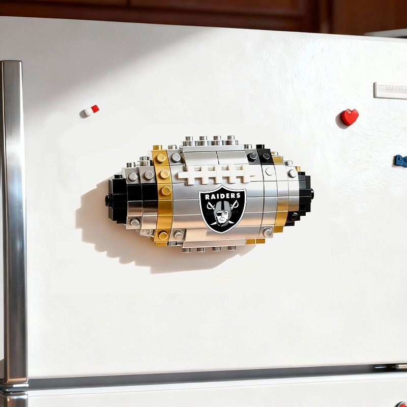 2026 New Football Team Building Blocks Refrigerator Magnet