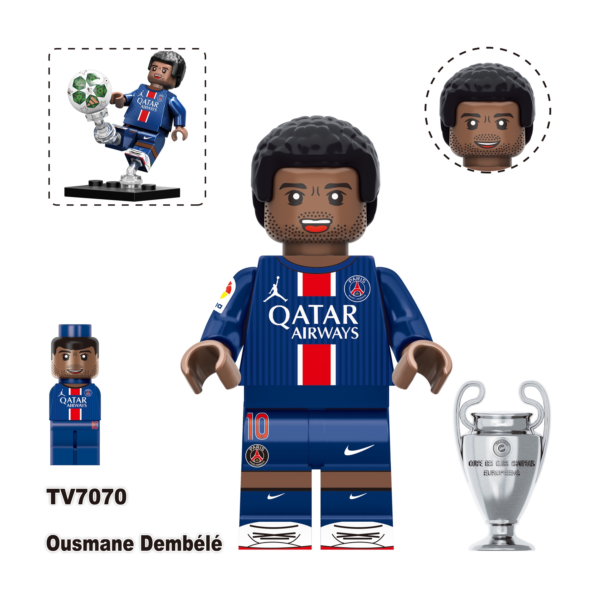 2026 World Cup Player Figure Building Blocks