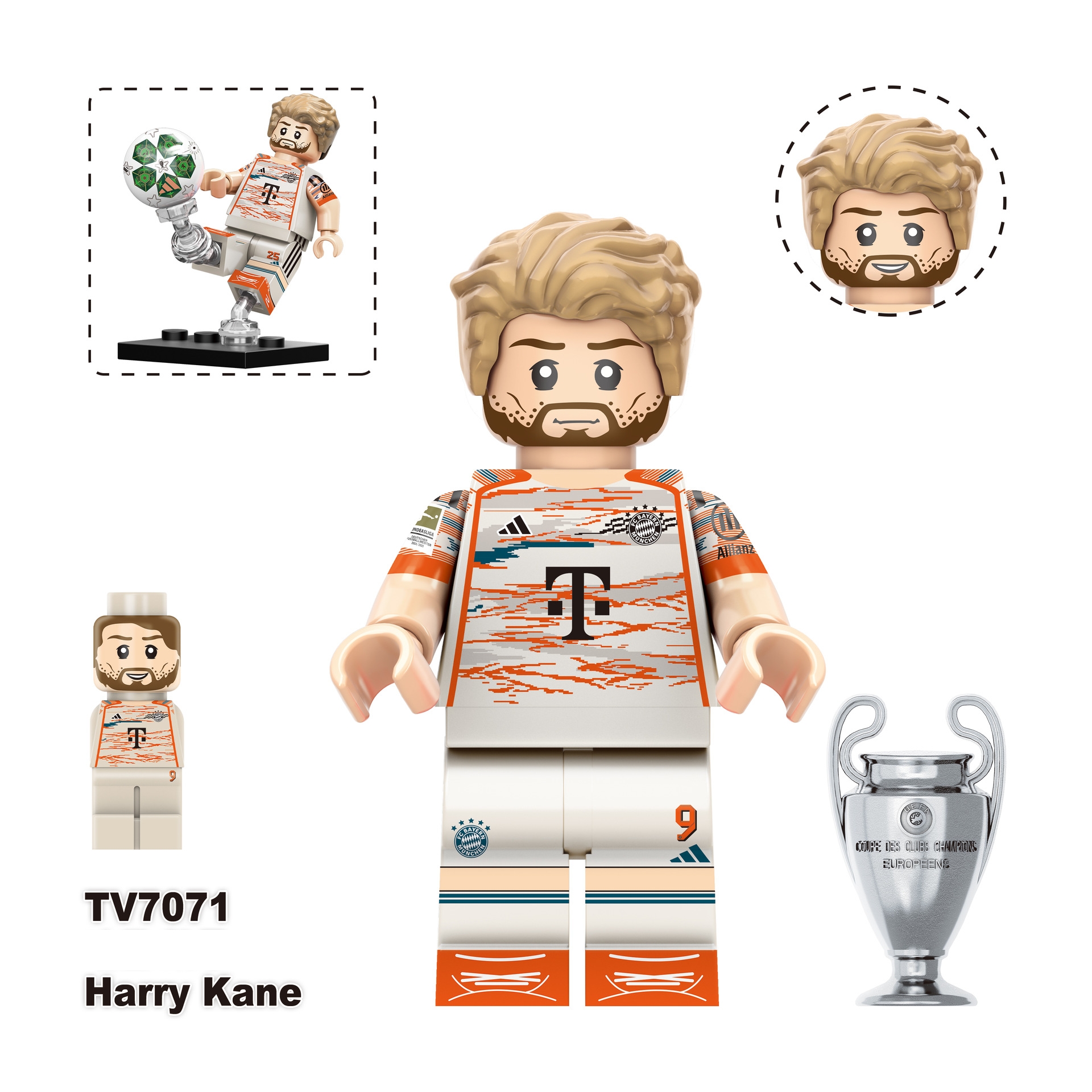 2026 World Cup Player Figure Building Blocks